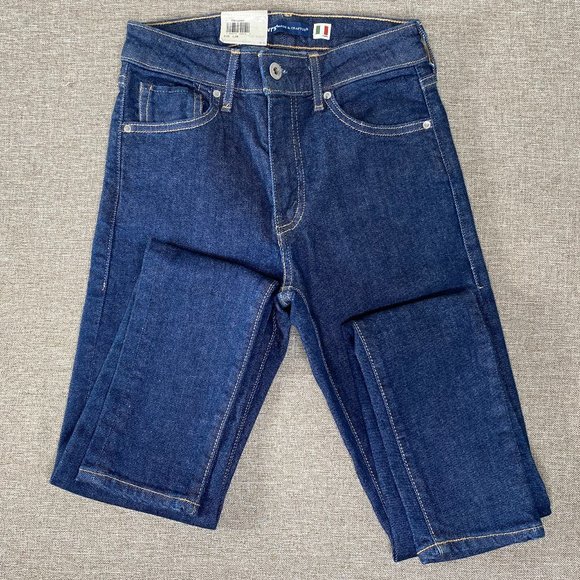 Levi's 721 Selvedge Skinny Denim Jean Women 25 x 30 High Rise Italian Fabric NWT - Picture 3 of 16